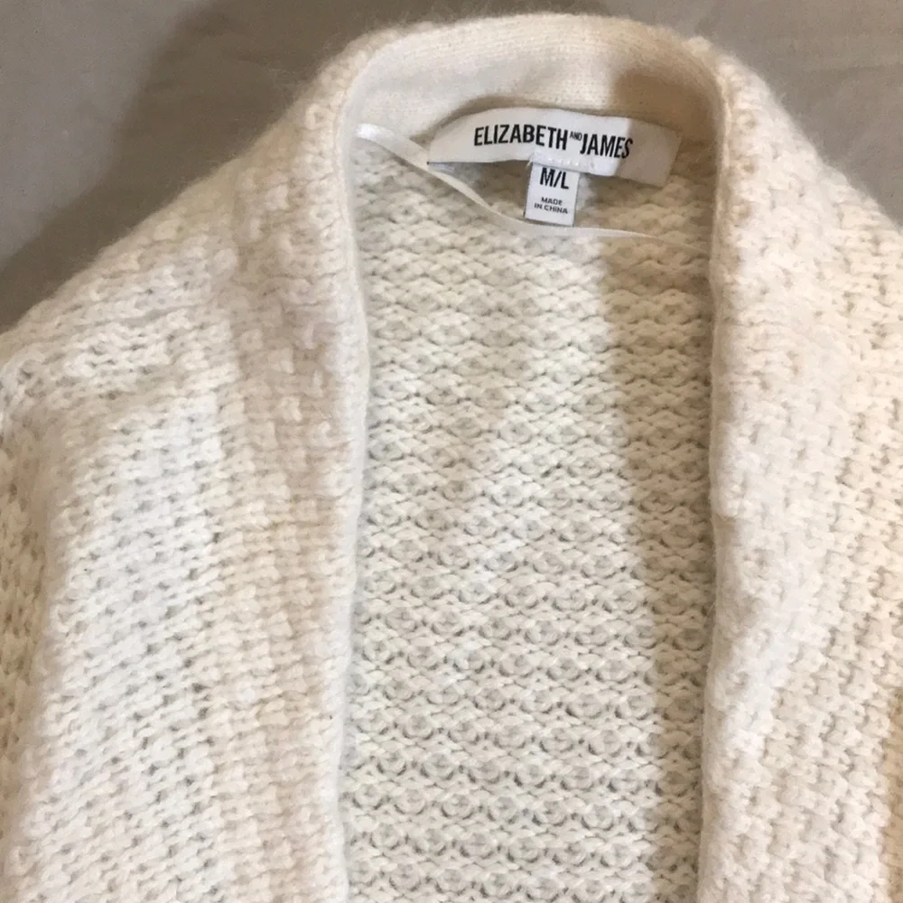 Stunning angora mix sweater coat, M/L - Picture 9 of 9